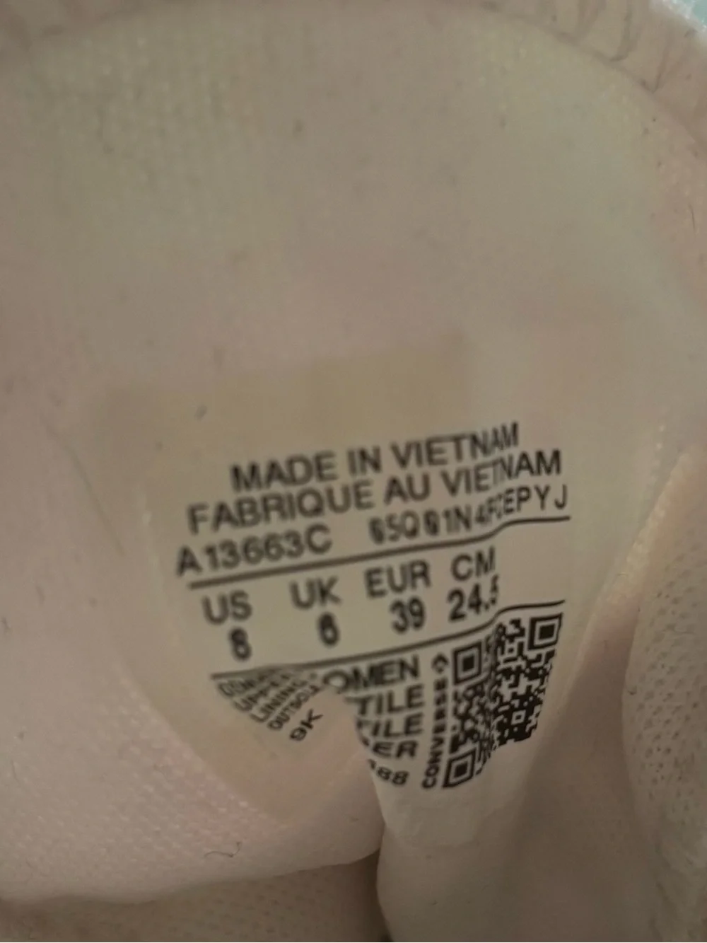 Converse Pink Gingham Chuck Taylor All Star High-Top Sneakers - Picture 6 of 6